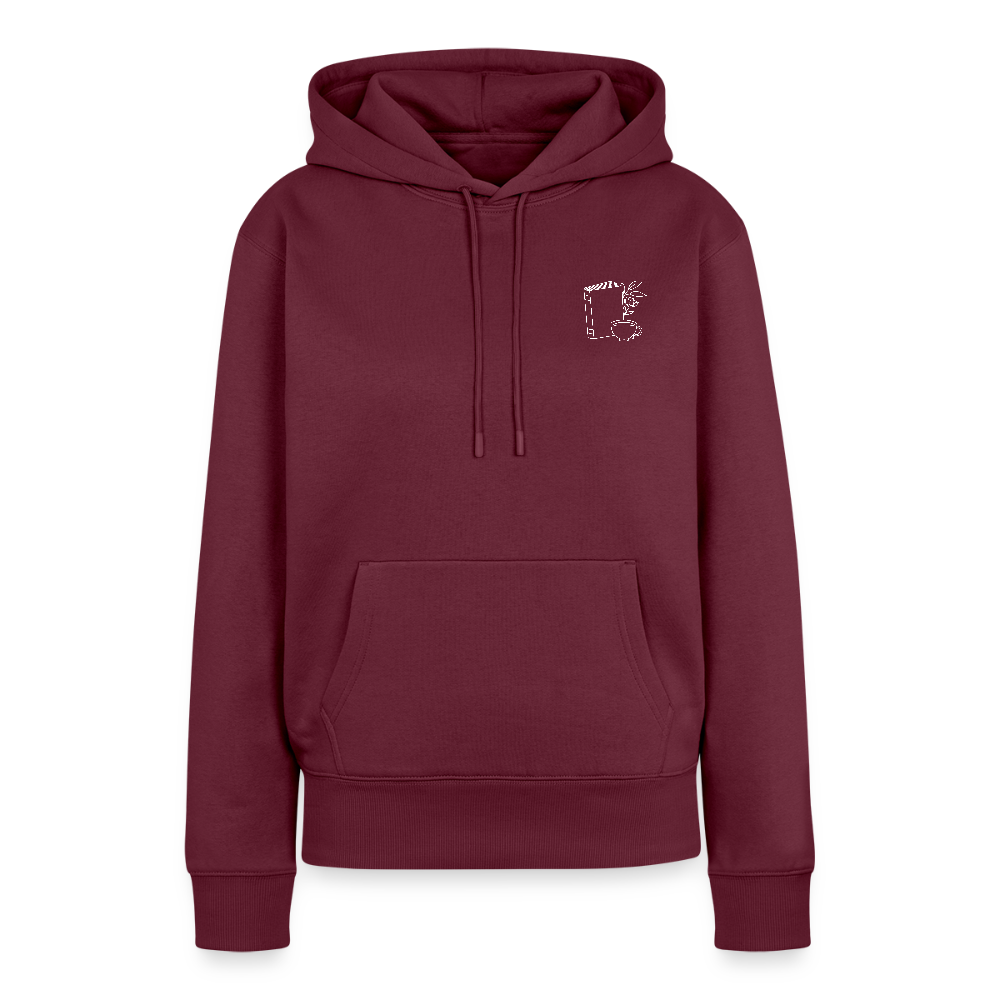 Frauen Premium Hoodie - Burgunderrot