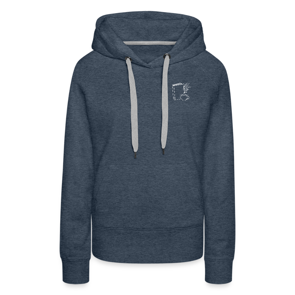 Frauen Premium Hoodie - Jeansblau