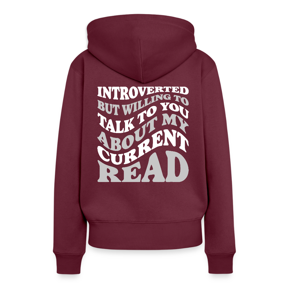 Frauen Premium Hoodie - Burgunderrot