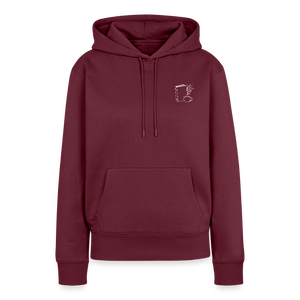 Frauen Premium Hoodie - Burgunderrot