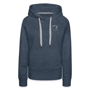 Frauen Premium Hoodie - Jeansblau
