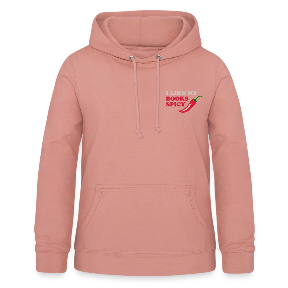 Cozy Pullover mit Buchliebhabermotiv “I like my Books spicy” – Dein perfekter Begleiter für gemütliche Lesestunden - dusky rose