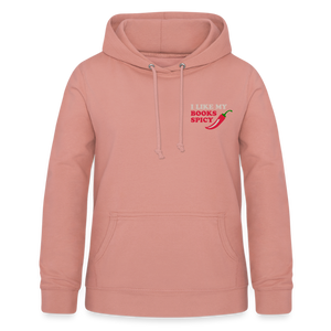 Cozy Pullover mit Buchliebhabermotiv “I like my Books spicy” – Dein perfekter Begleiter für gemütliche Lesestunden - dusky rose