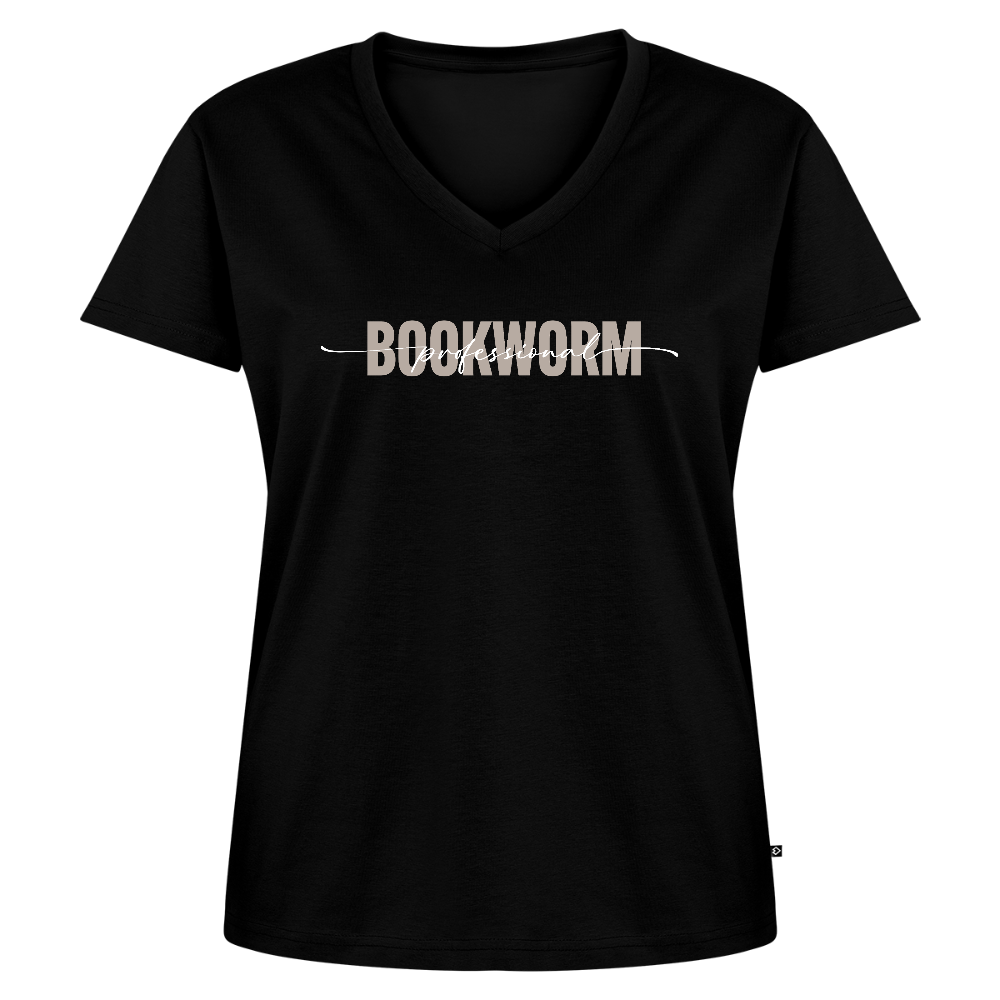Frauen Bio-T-Shirt mit V-Ausschnitt von Stanley & Stella - Schwarz