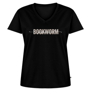 Frauen Bio-T-Shirt mit V-Ausschnitt von Stanley & Stella - Schwarz