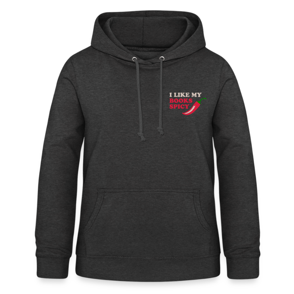 Cozy Pullover mit Buchliebhabermotiv “I like my Books spicy” – Dein perfekter Begleiter für gemütliche Lesestunden - charcoal grey