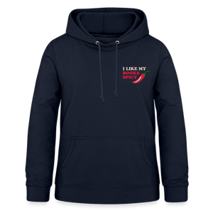 Cozy Pullover mit Buchliebhabermotiv “I like my Books spicy” – Dein perfekter Begleiter für gemütliche Lesestunden - navy
