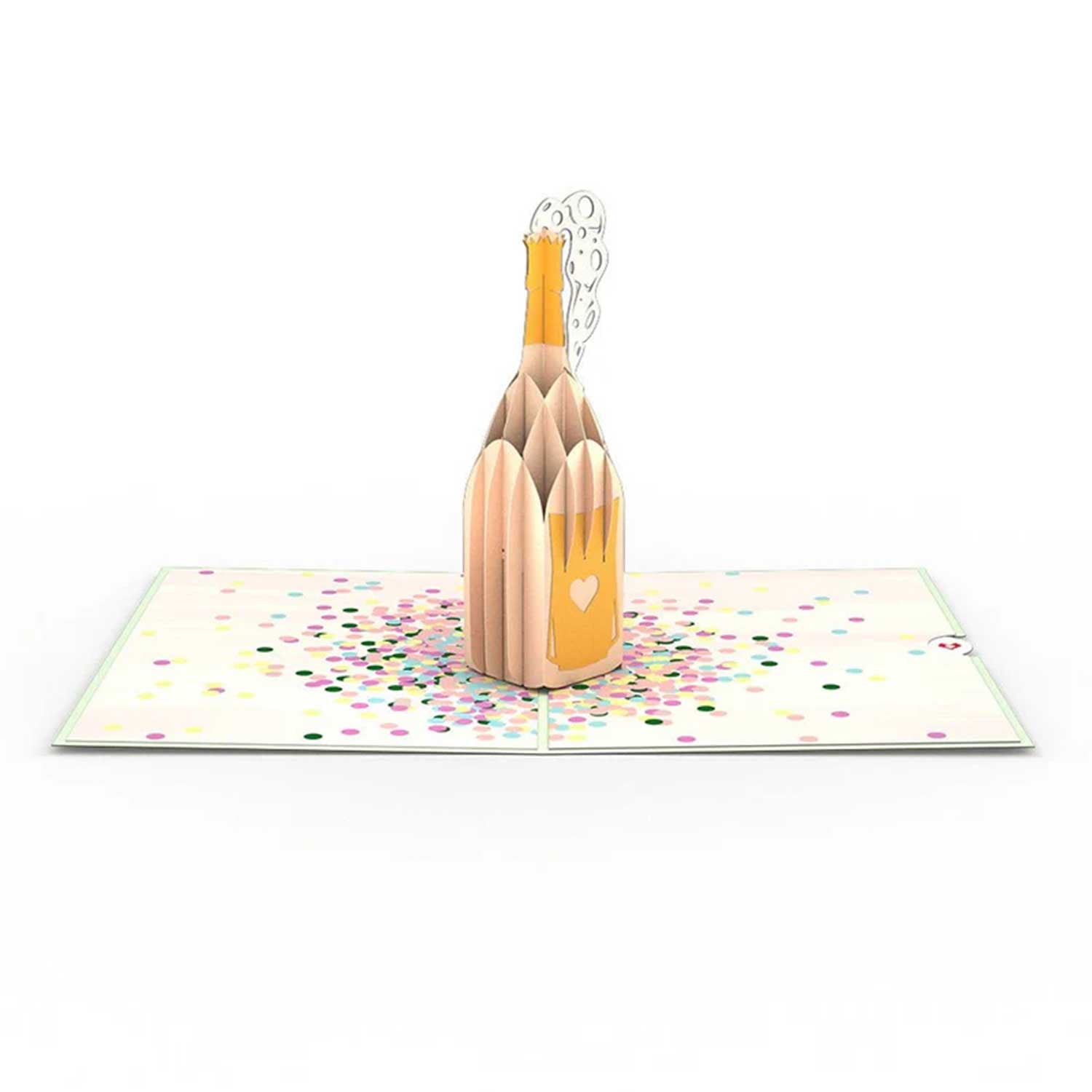 Champagner-Plopp 3D Pop-Up Karte