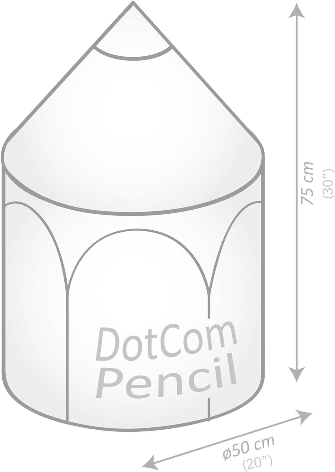 DotCom PENCIL Sitzhocker in Stiftform - Bookiepad