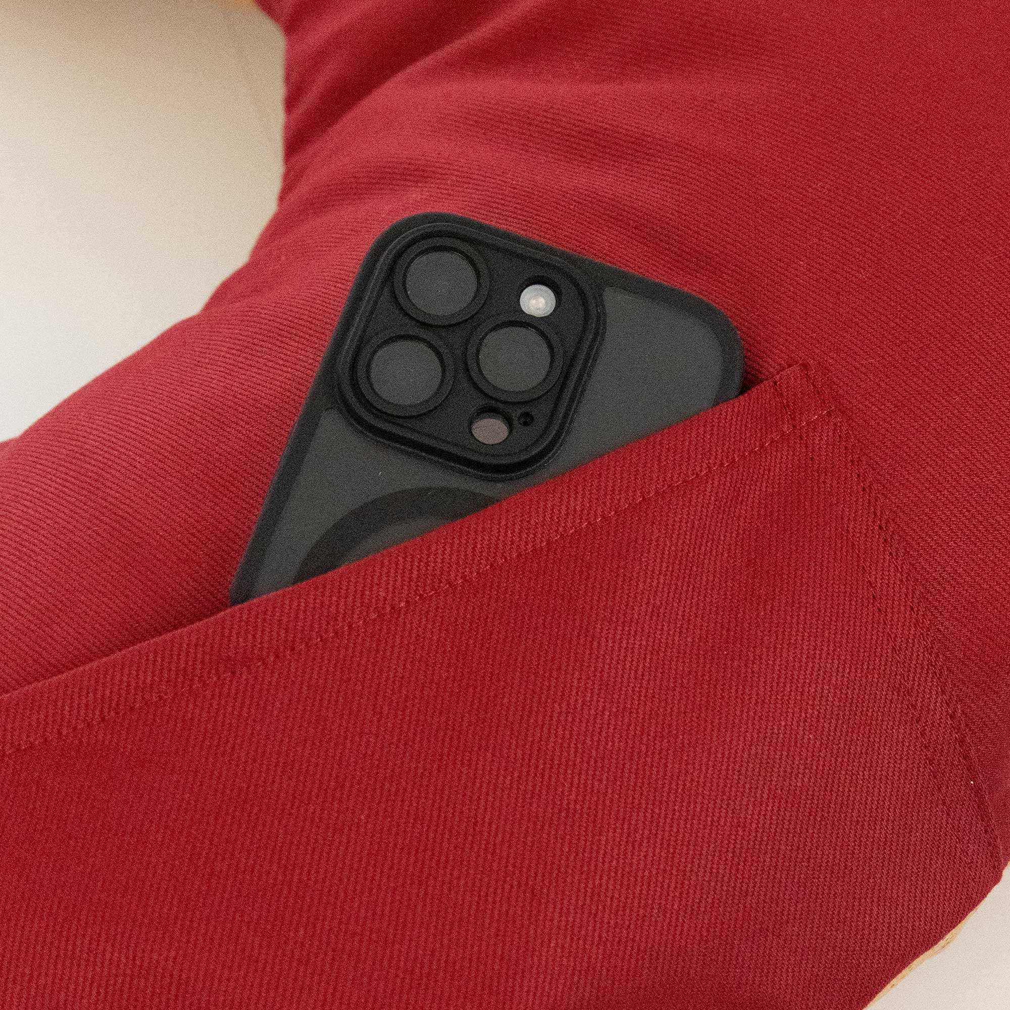 Bookiepad Balance mit Tasche - Dunkelrot/Kork