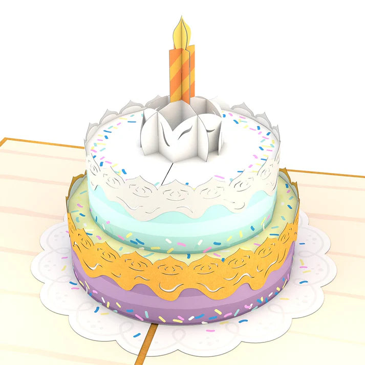 Happy Birthday Kuchen 3D Pop-Up Karte