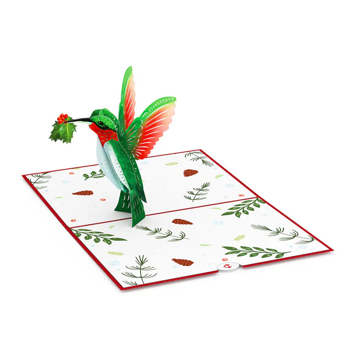 Feiertags Kolibri 3D Pop-Up Karte