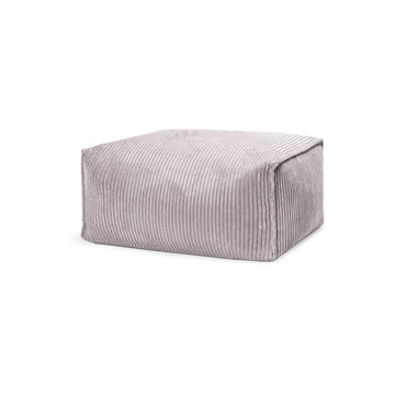 Roll Shara Grau in Cord-Optik - Bookiepad, Sitzhocker, Cozy, Indoor, Beanbag,Roll Shara
