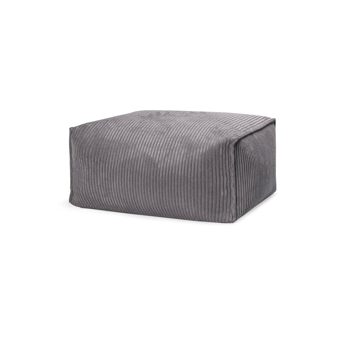 Roll Shara Grau in Cord-Optik - Bookiepad, Sitzhocker, Cozy, Indoor, Beanbag,Roll Shara