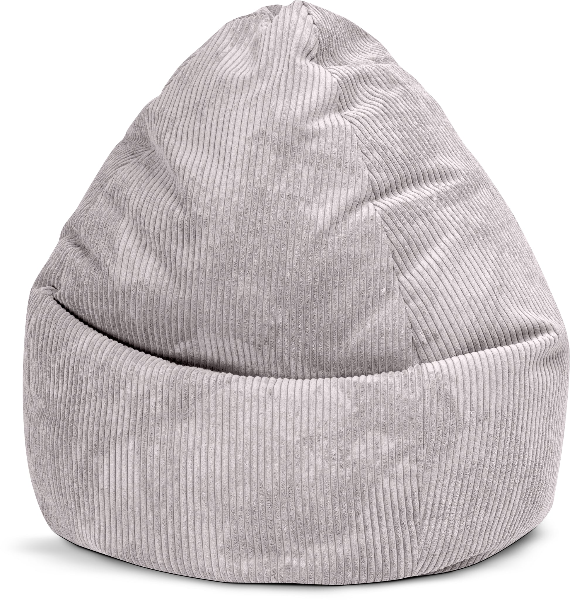 Sitzsack BeanBag Shara XXL - 300 Liter in Cord-Optik - Bookiepad, Sitzhocker, Cozy, Indoor, Beanbag,Roll Shara