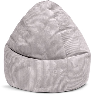 Sitzsack BeanBag Shara XXL - 300 Liter in Cord-Optik - Bookiepad, Sitzhocker, Cozy, Indoor, Beanbag,Roll Shara